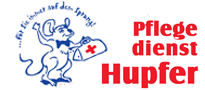 Logo des Pflegedienst Hupfer (eine Maus mit Arztkoffer)